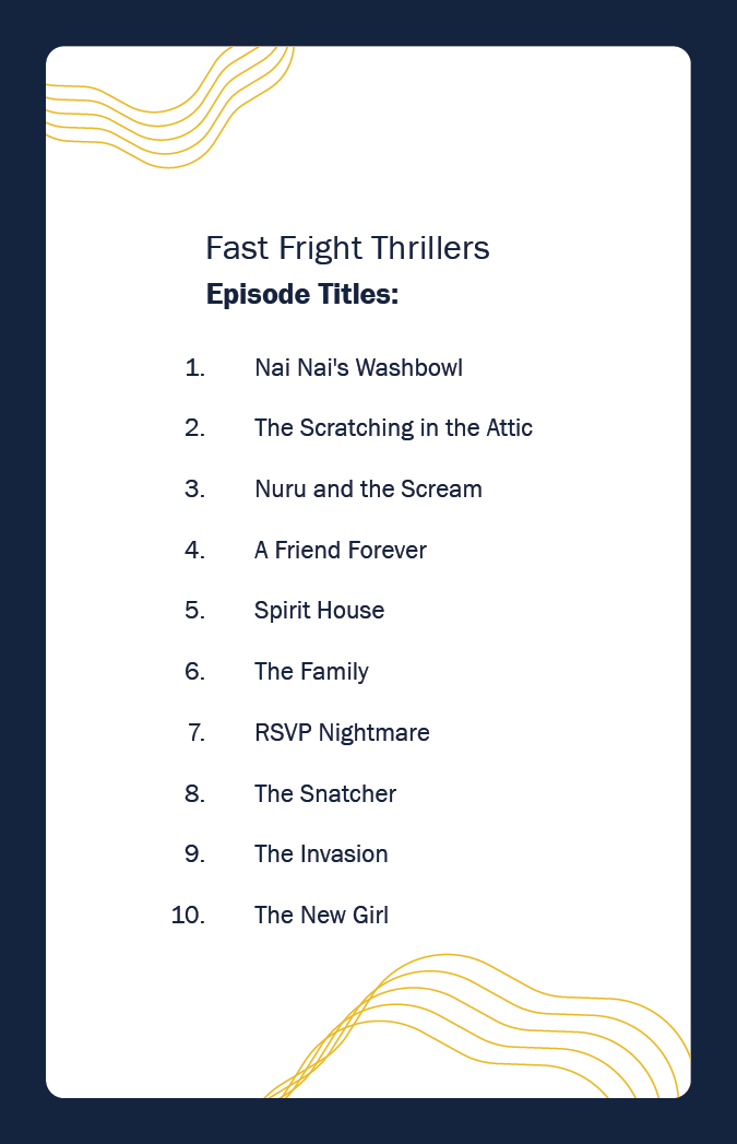 Fast Fright Thrillers