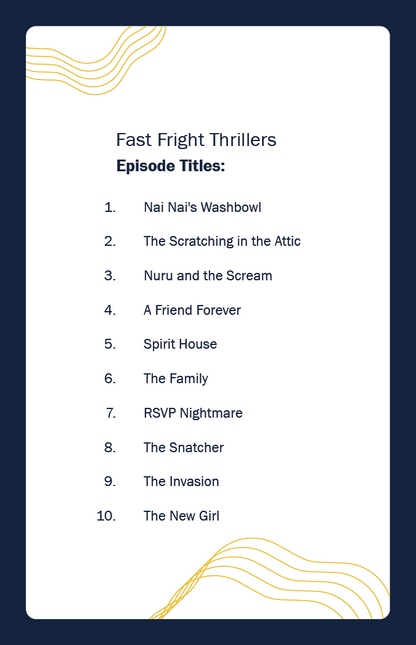 Fast Fright Thrillers